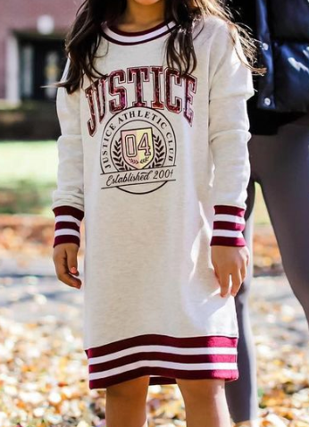 Justice graphic long sleeve tee