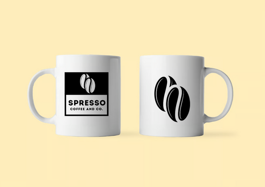 Spresso Porcelain Ceramic Coffee Mug and Tea Cup