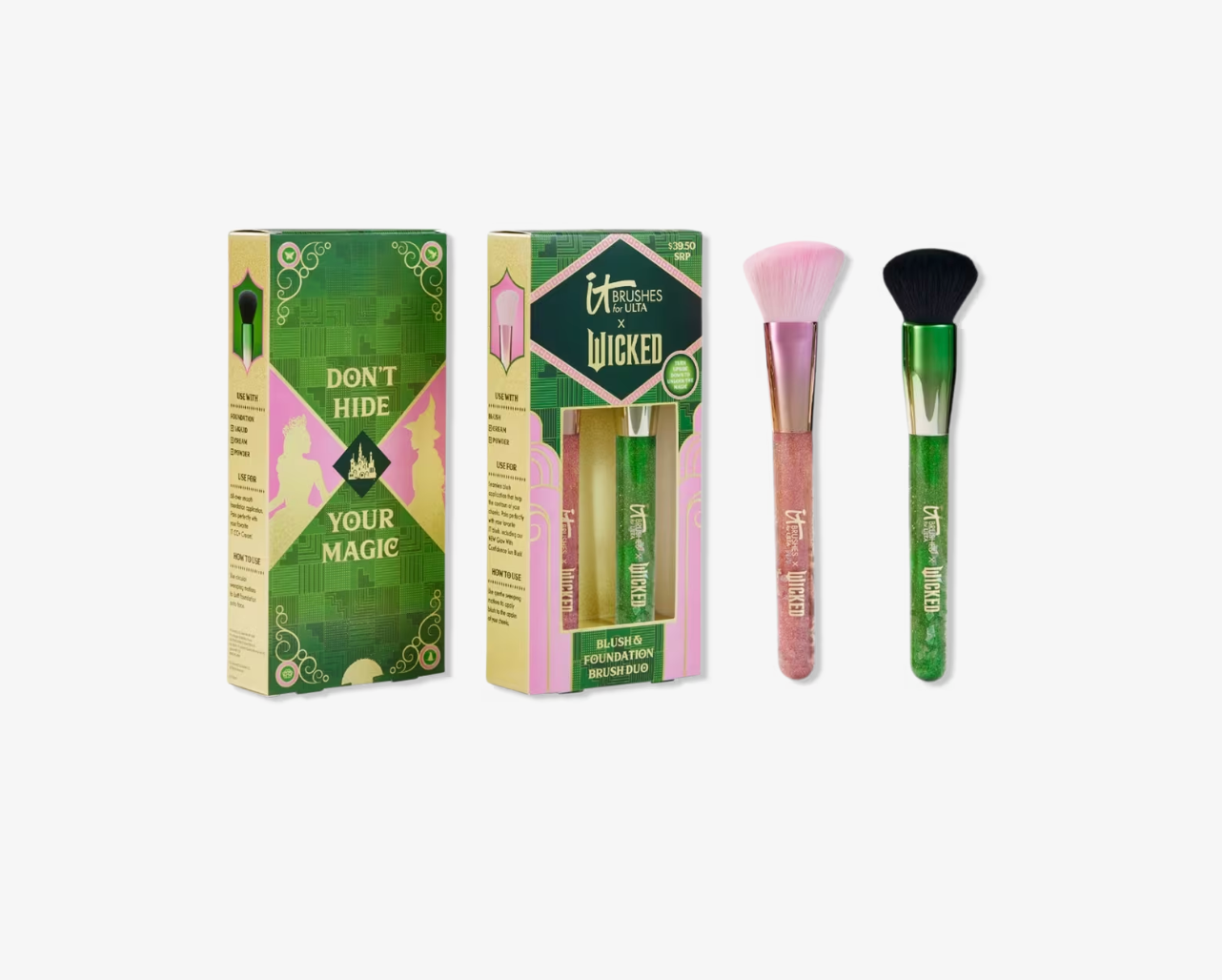 IT Brushes for ULTA x Wicked Limited-Edition Blush & Foundation Makeup Brush Set